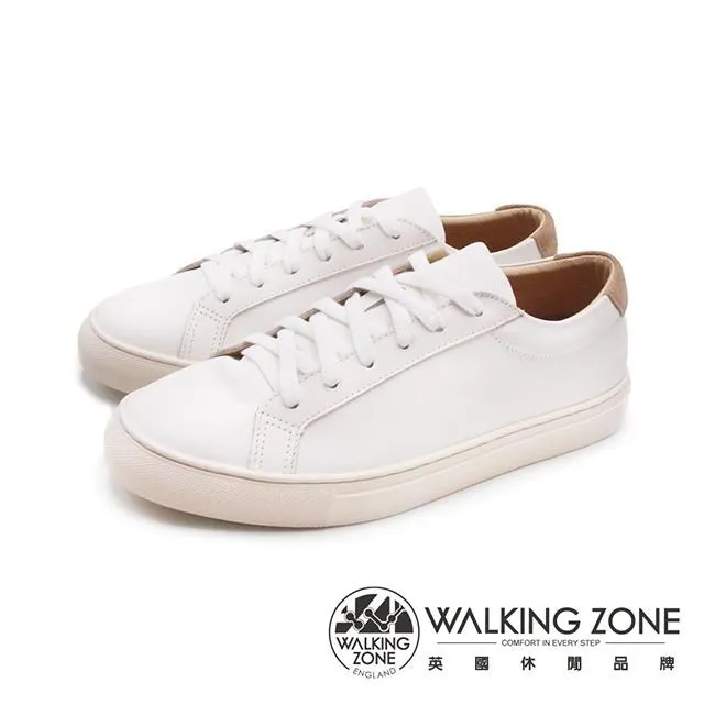 WALKING ZONE(女) 經典綁帶休閒鞋女鞋-白(另有黑) 歷史價格詳細信息