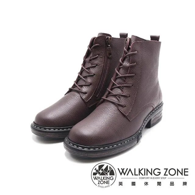 WALKING ZONE(女)百搭圓頭厚底樂福鞋 女鞋-黑(另有米白) 歷史價格詳細信息