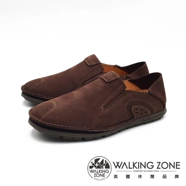 WALKING ZONE 可踩腳休閒鞋 開車鞋 男鞋 -淺棕(另有深咖) 歷史價格詳細信息