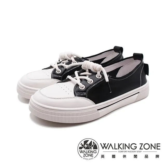 WALKING ZONE 皮革兩穿休閒鞋 女鞋 - 米白(另有紅/藍) 歷史價格詳細信息