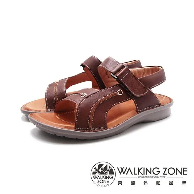 WALKING ZONE(男)魔鬼氈增高止滑涼鞋 男鞋-藍色(另有棕色) 歷史價格詳細信息