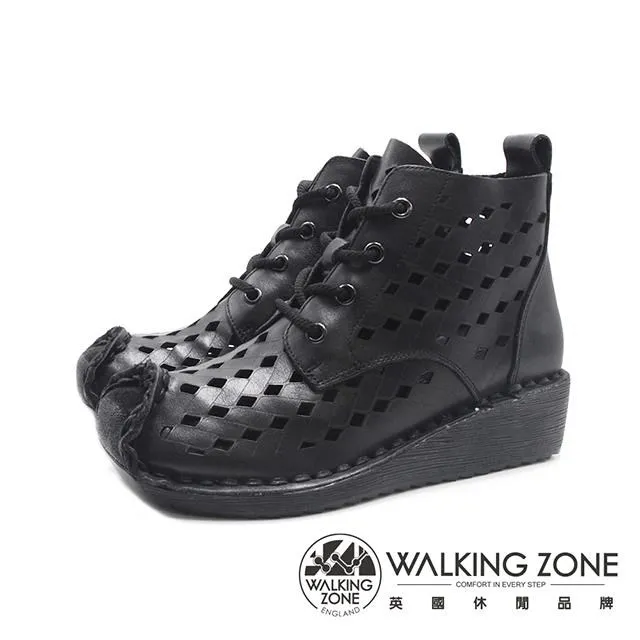 WALKING ZONE(女)鍊式休閒心機增高女鞋-白(另有黑) 歷史價格詳細信息