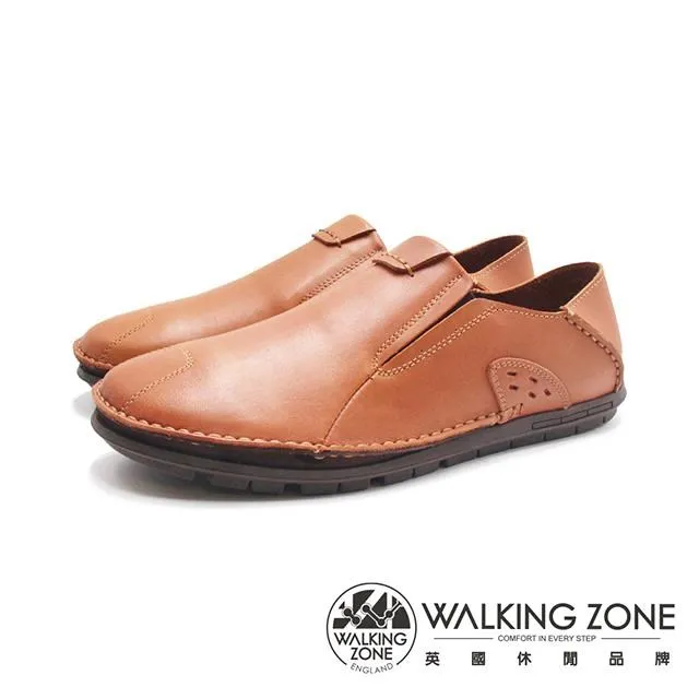 WALKING ZONE 英倫雅痞風 百搭休閒男皮鞋 -咖啡(另有黑) 歷史價格詳細信息