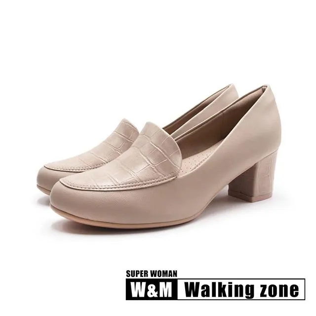 WALKING ZONE SUPER WOMAN Nappa輕感優雅平底鞋 女鞋-米白 歷史價格詳細信息