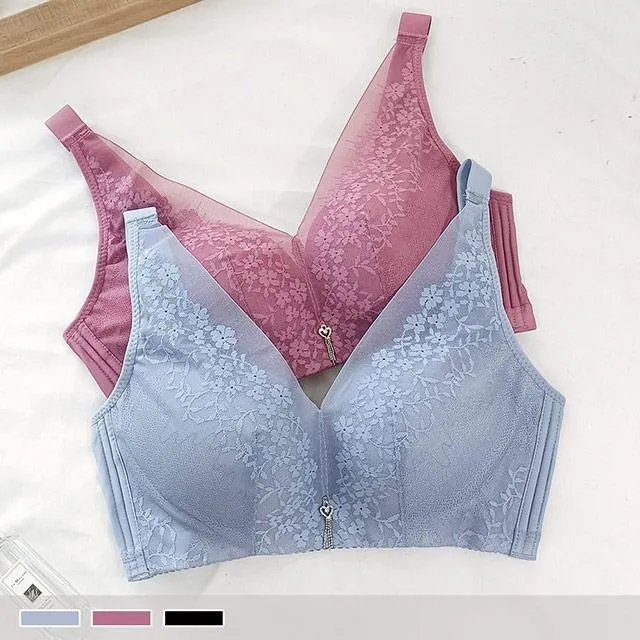 【PINK LADY】無鋼圈 D~E罩杯 花雨藤紫 均勻薄襯 柔滑包覆單件內衣2394 歷史價格詳細信息