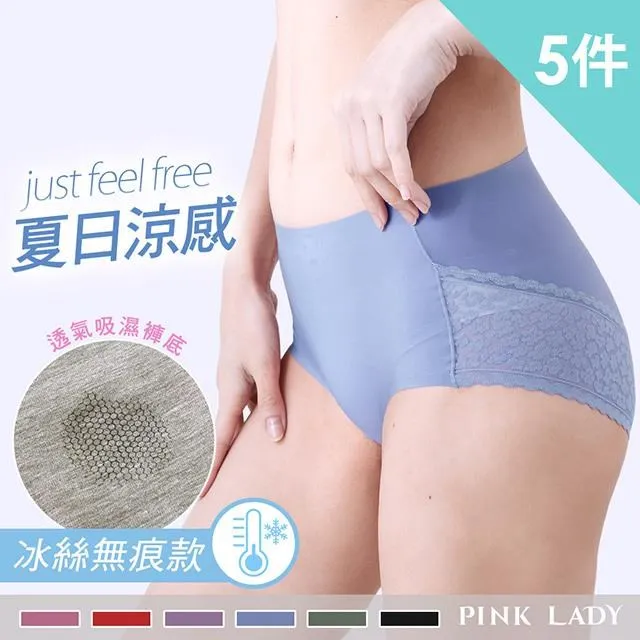 【PINK LADY】石墨烯褲底 蝶舞戀曲 三角中高腰內褲 (6件組) 9909 歷史價格詳細信息