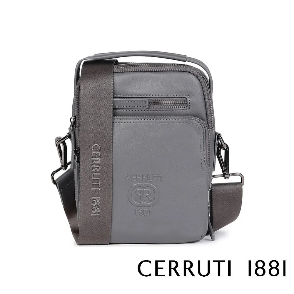 【Cerruti 1881】限量2折 頂級小牛皮肩背包 全新專櫃展示品(黑色5968M) 歷史價格詳細信息