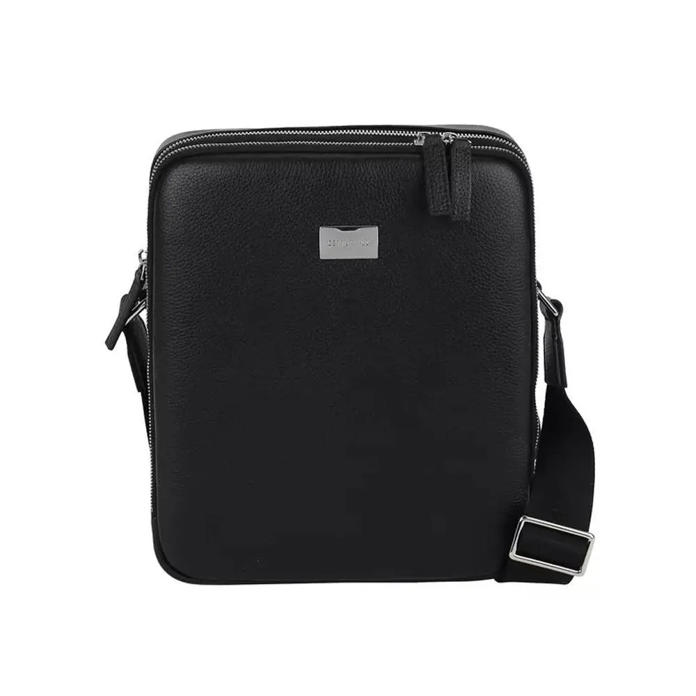 【Cerruti 1881】限量2折 頂級小牛皮肩背包 全新專櫃展示品(黑色5968M) 歷史價格詳細信息