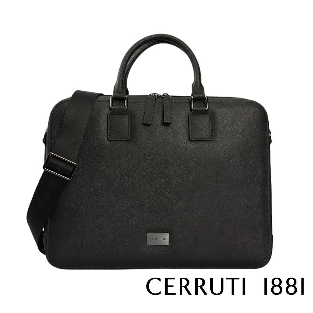 【Cerruti 1881】限量2折 義大利頂級小牛皮後背包 全新專櫃展示品(黑色 6594M) 歷史價格詳細信息