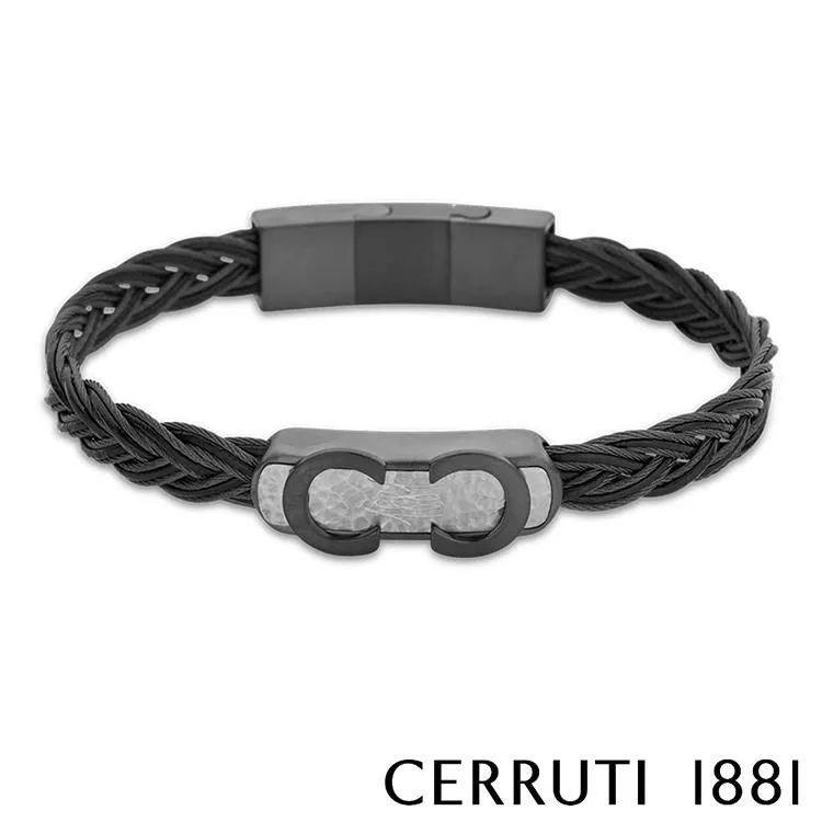【Cerruti 1881】限量2折 經典編織雙繩不銹鋼皮革手環 全新專櫃展示品(CB0903) 歷史價格詳細信息