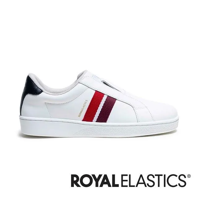 Royal Elastics 黑紅白 皮革 套入式 休閒鞋 男款 B3402【新竹皇家 06523-019】 歷史價格詳細信息