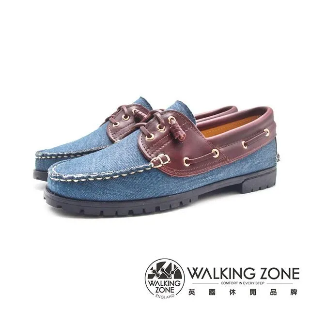 WALKING ZONE (女)牛仔款帆船雷根鞋女鞋-牛仔藍 歷史價格詳細信息