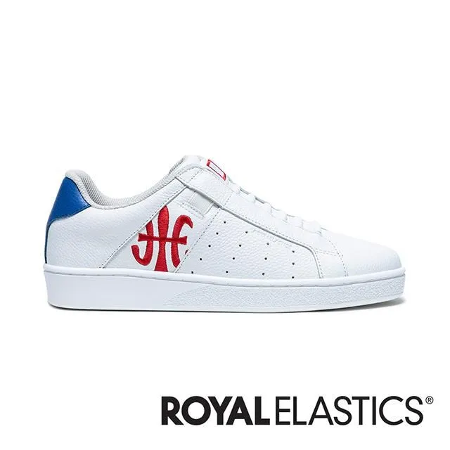 Royal Elastics 白/紅/藍 皮質 套入式 運動休閒鞋 男款 NO.B3078 【06522-015】 歷史價格詳細信息