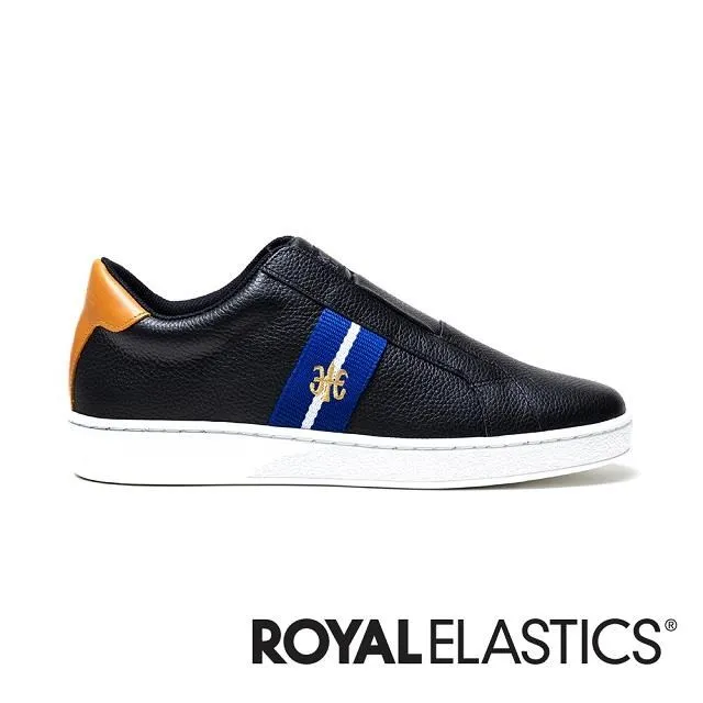 Royal Elastics 白藍黑 真皮 皮革 套入式 休閒鞋 男款 B3510【新竹皇家06523-085】 歷史價格詳細信息