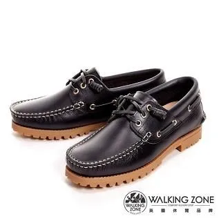 WALKING ZONE 經典款 帆船雷根鞋 女鞋 - 黑藍(另有咖啡) 歷史價格詳細信息