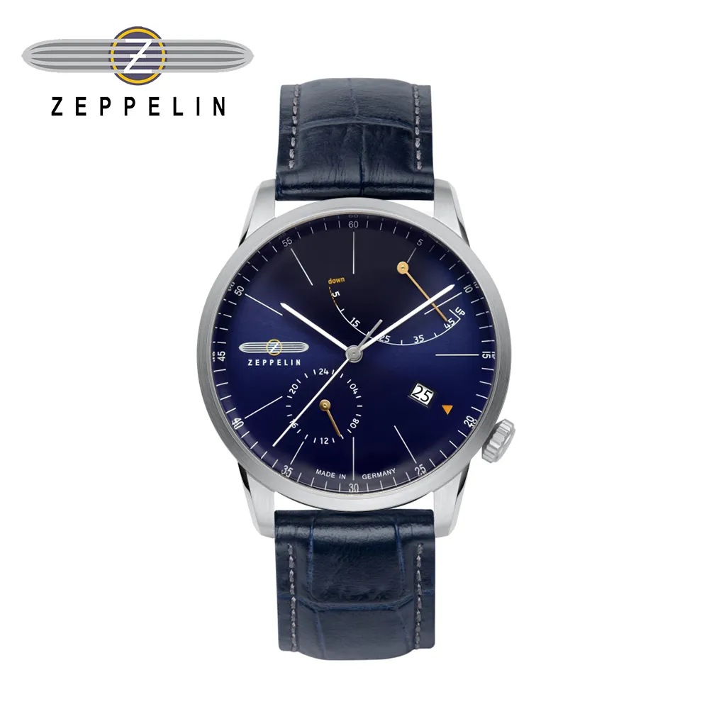 ZEPPELIN 齊柏林飛船 8682-2 手錶 42mm 德國錶 軍風 黑色面盤 黑色皮錶帶 男錶女錶 歷史價格詳細信息