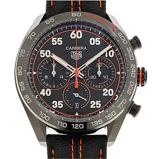 TAG HEUER 豪雅 CARRERA 計時銀面皮帶紳士款(CAV511B.FC6225)x43mm 歷史價格詳細信息