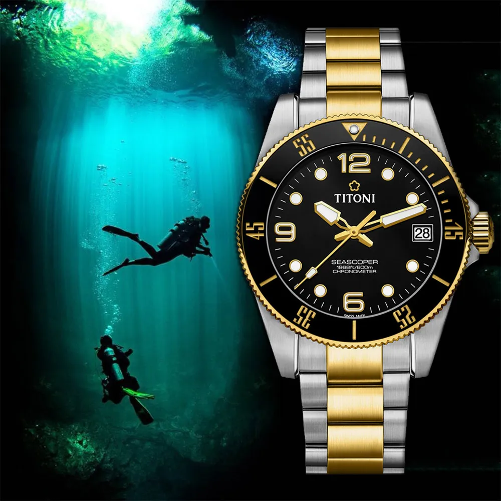 TITONI 梅花錶 SEASCOPER 600 米深潛系列機械錶(83600S-BK-256)-42mm 歷史價格詳細信息