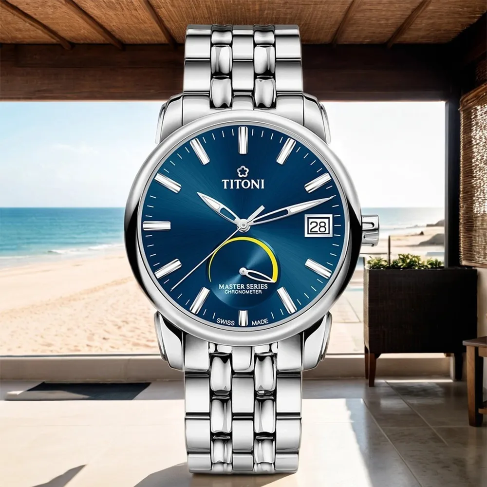 TITONI 梅花錶 大師系列 天文台認證 機械錶 男錶 手錶 藍色-83188S-661 歷史價格詳細信息
