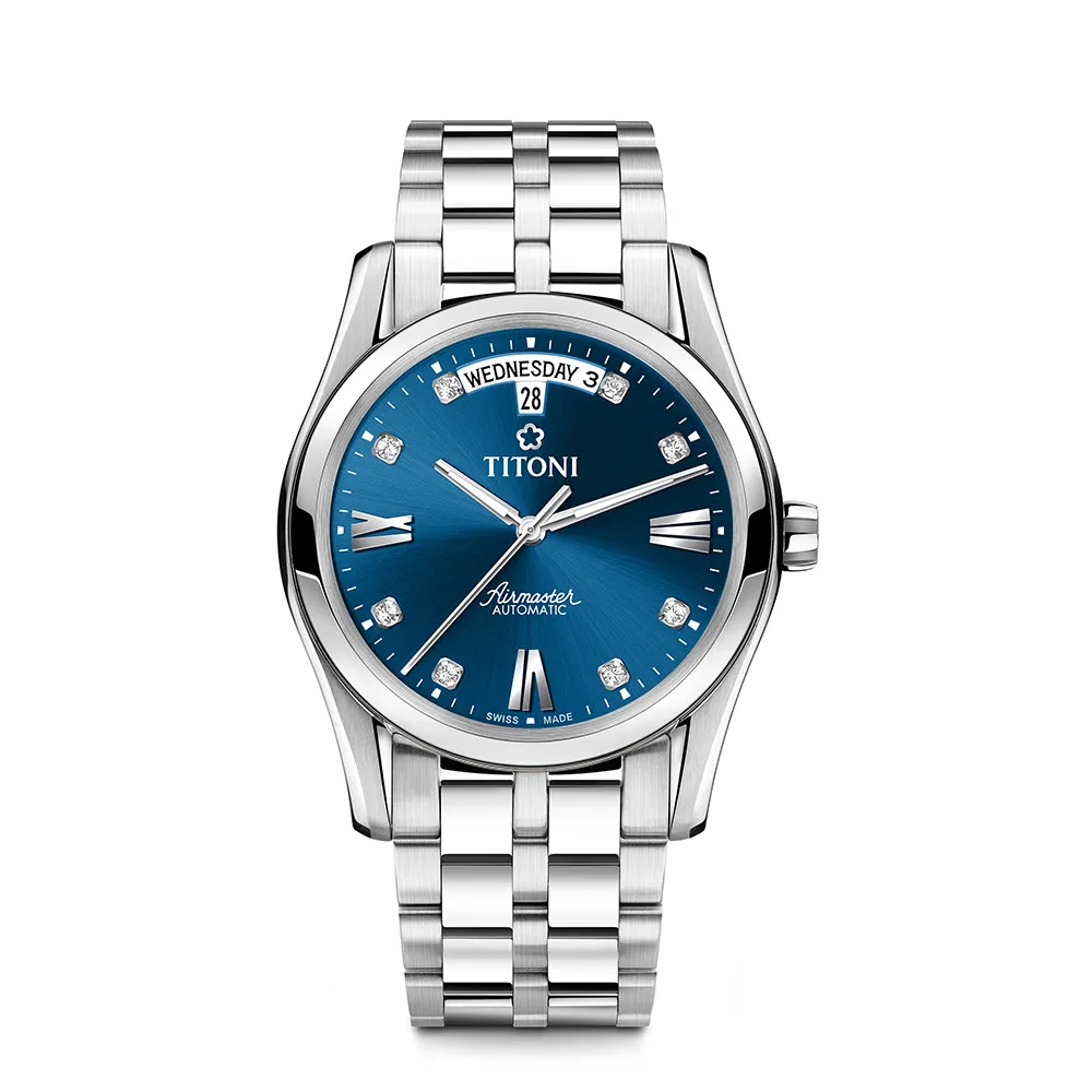 TITONI 梅花錶 新空中霸王系列機械錶-銀/40mm 83908 SRG-619 歷史價格詳細信息