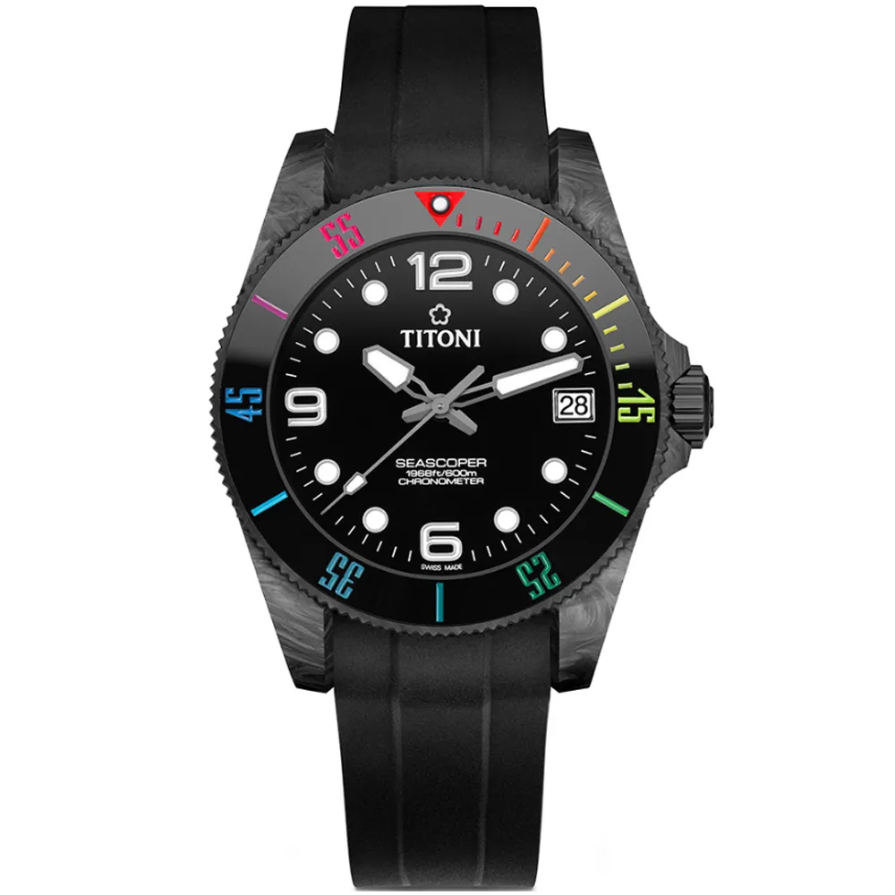 TITONI梅花錶 海洋探索 SEASCOPER 300 限量DLC 天文台 陶瓷圈機械套錶 42mm/83300B-BK-R-716 歷史價格詳細信息