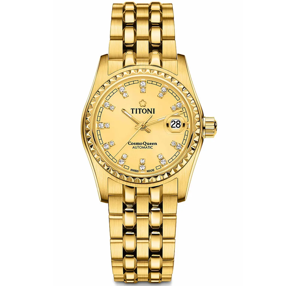 【TITONI瑞士梅花錶】宇宙系列｜自動機械男錶｜白面鍊帶｜40mm｜797 S-307 歷史價格詳細信息