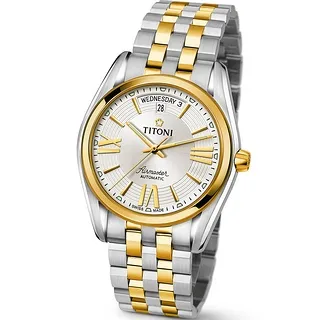 瑞士 TITONI 梅花錶 空中霸王-40MM機械男錶 93909S-343☆公司貨_實體店面☆富興鐘錶 歷史價格詳細信息