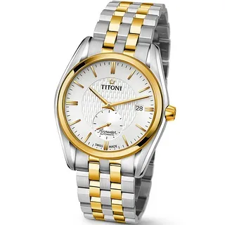 瑞士 TITONI 梅花錶 空中霸王-40MM機械男錶 93909S-343☆公司貨_實體店面☆富興鐘錶 歷史價格詳細信息