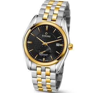 瑞士 TITONI 梅花錶 空中霸王-40MM機械男錶 93909S-343☆公司貨_實體店面☆富興鐘錶 歷史價格詳細信息