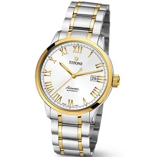 瑞士 TITONI 梅花錶 空中霸王-40MM機械男錶 93909S-343☆公司貨_實體店面☆富興鐘錶 歷史價格詳細信息