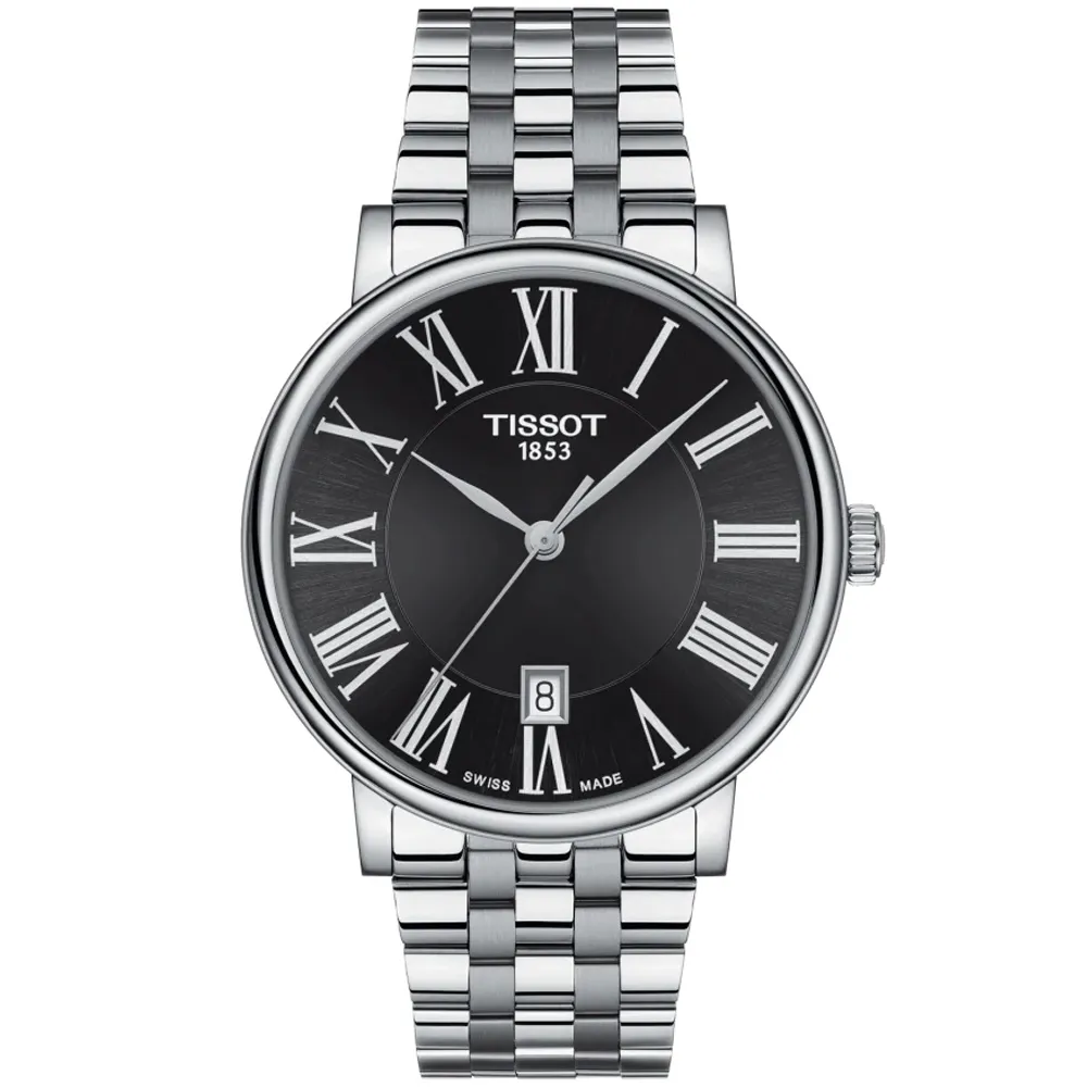 TISSOT 天梭 CARSON PREMIUM經典羅馬月相腕錶/藍/32mm/T1222231635300 歷史價格詳細信息