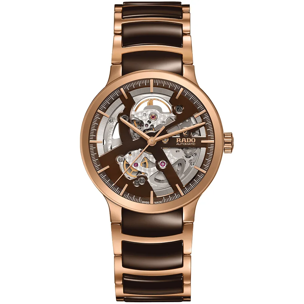 雷達 晶萃系列 黑 玫瑰金 鑽錶 Rado Centrix Diamonds 38mm_R30036712 歷史價格詳細信息