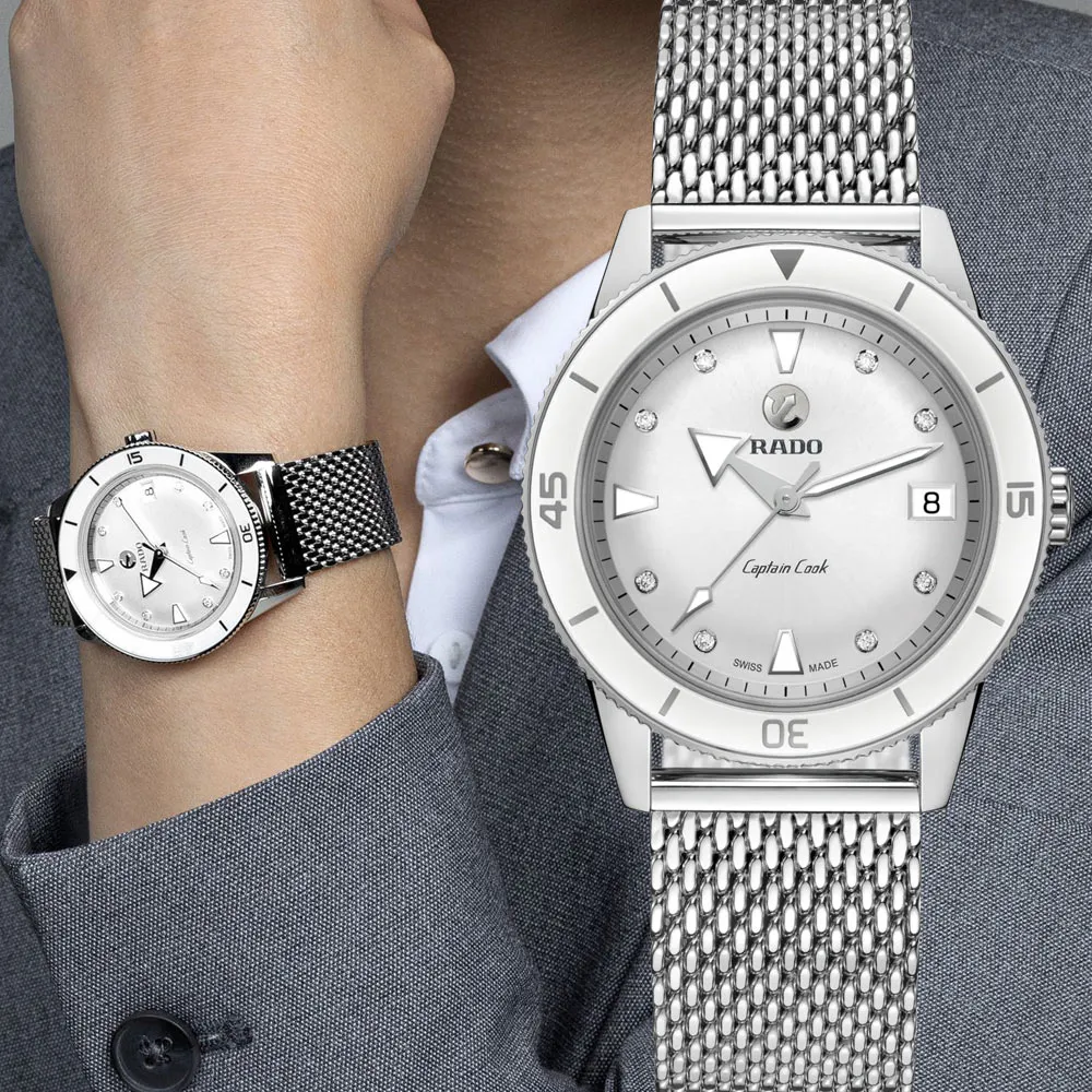 RADO 雷達錶 官方授權R02  Captain Cook 庫克船長300米自動機械腕錶-R32105203 歷史價格詳細信息