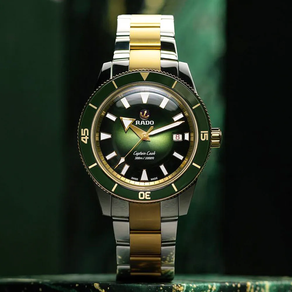 RADO 雷達 庫克船長 x Marina 心跳特別版機械女錶 套錶組 R32117708 歷史價格詳細信息