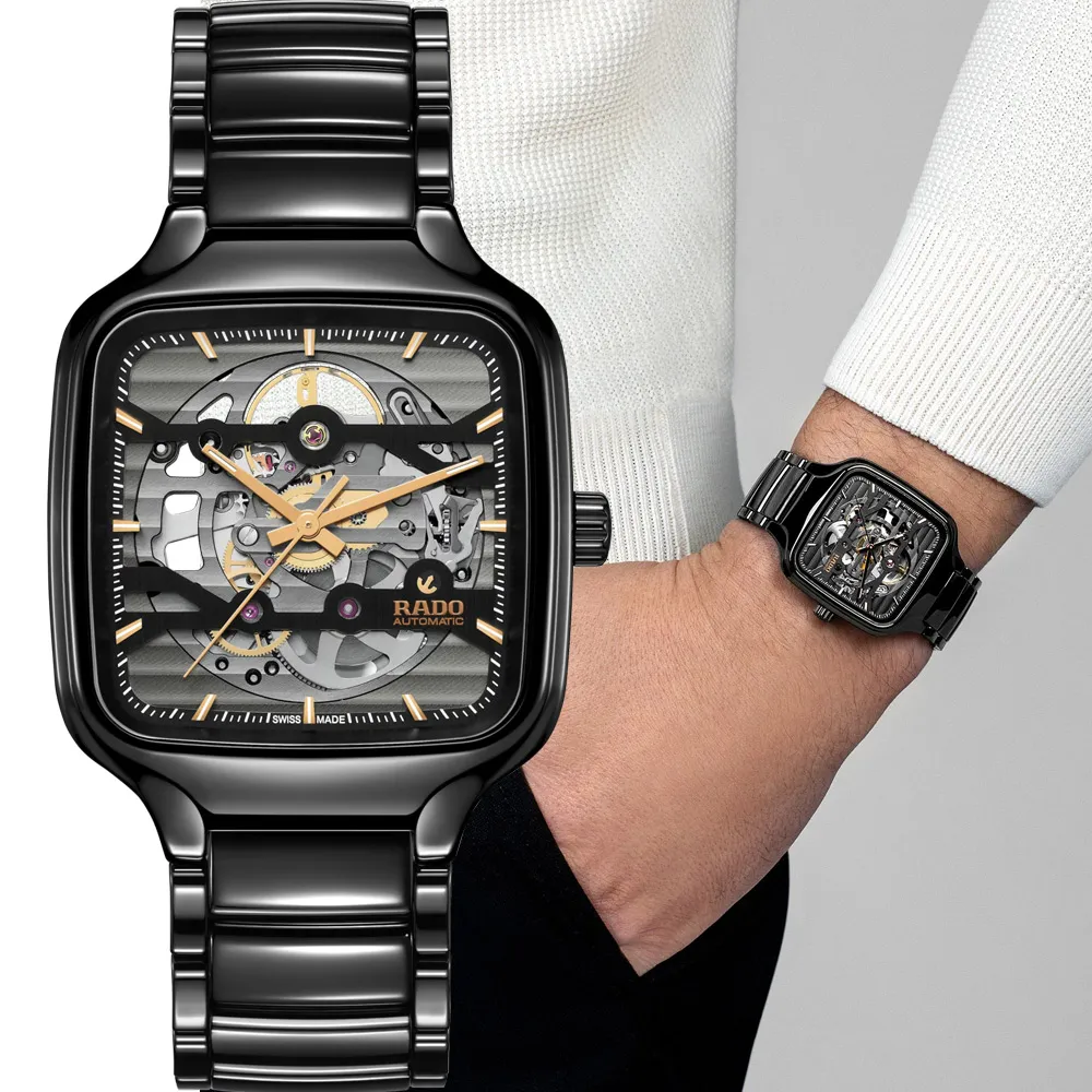RADO 雷達 Centrix 晶萃真鑽陶瓷機械女錶-棕/30.5mm R30019732 歷史價格詳細信息