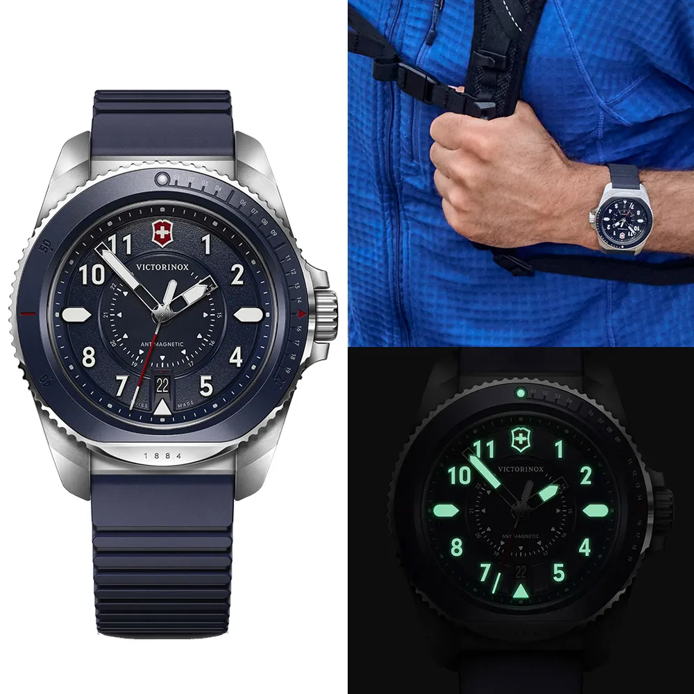 Victorinox 瑞士維氏 JOURNEY 1884 200米潛水腕錶(VISA-241978)藍/43mm 歷史價格詳細信息
