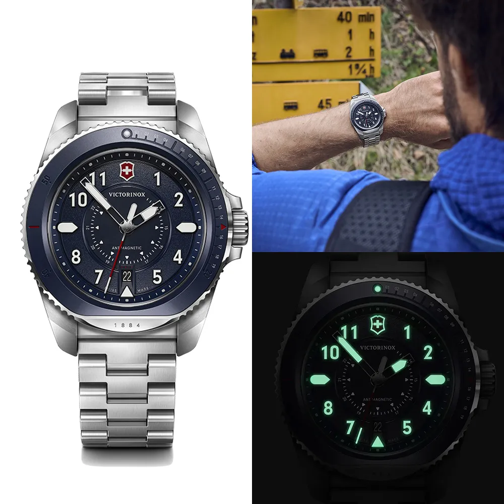 Victorinox 瑞士維氏 JOURNEY 1884 200米潛水腕錶(VISA-241978)藍/43mm 歷史價格詳細信息