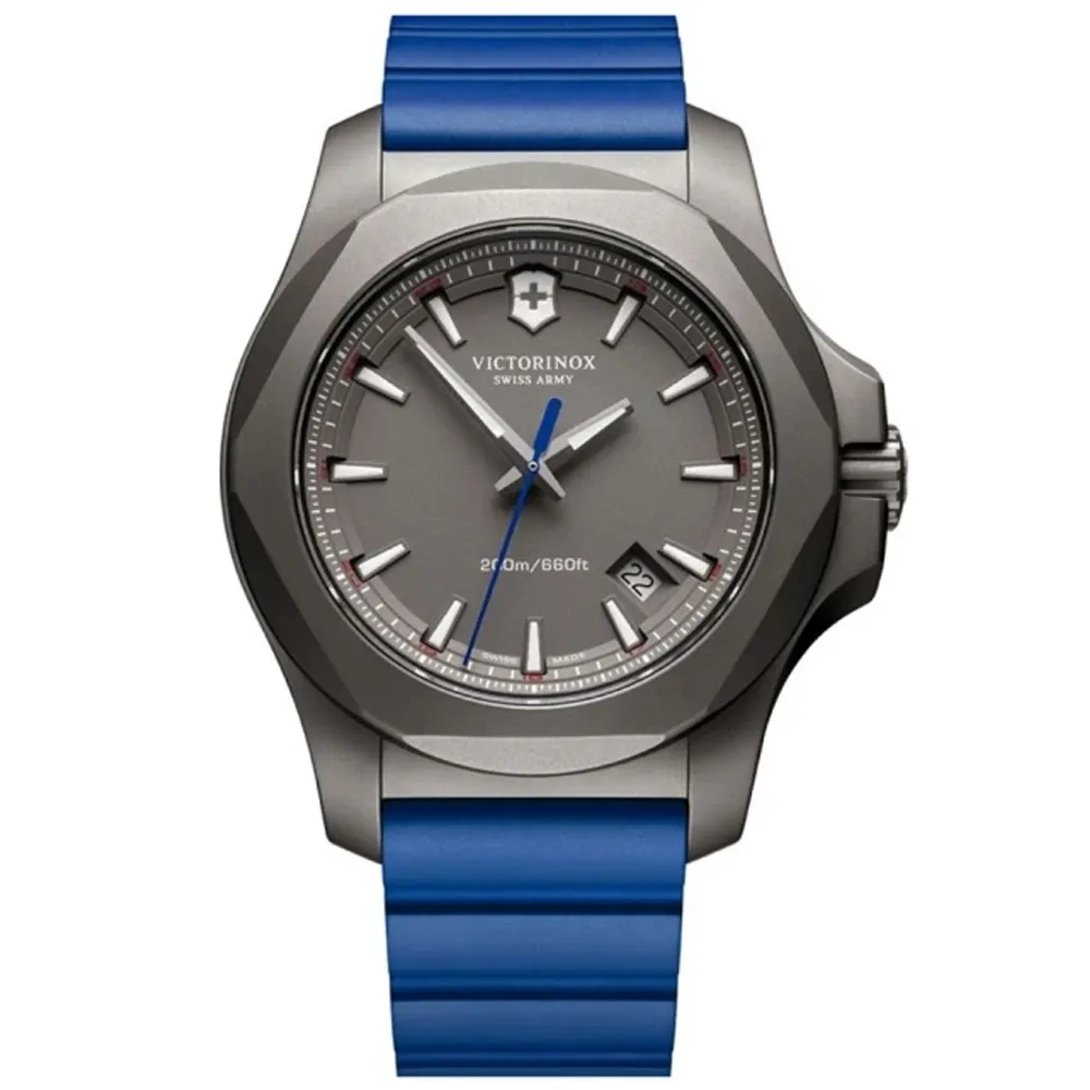 VICTORINOX 瑞士維氏 I.N.O.X. Titanium 鈦金屬潛水腕錶-藍 橡膠帶43mm(VISA-241759) 歷史價格詳細信息