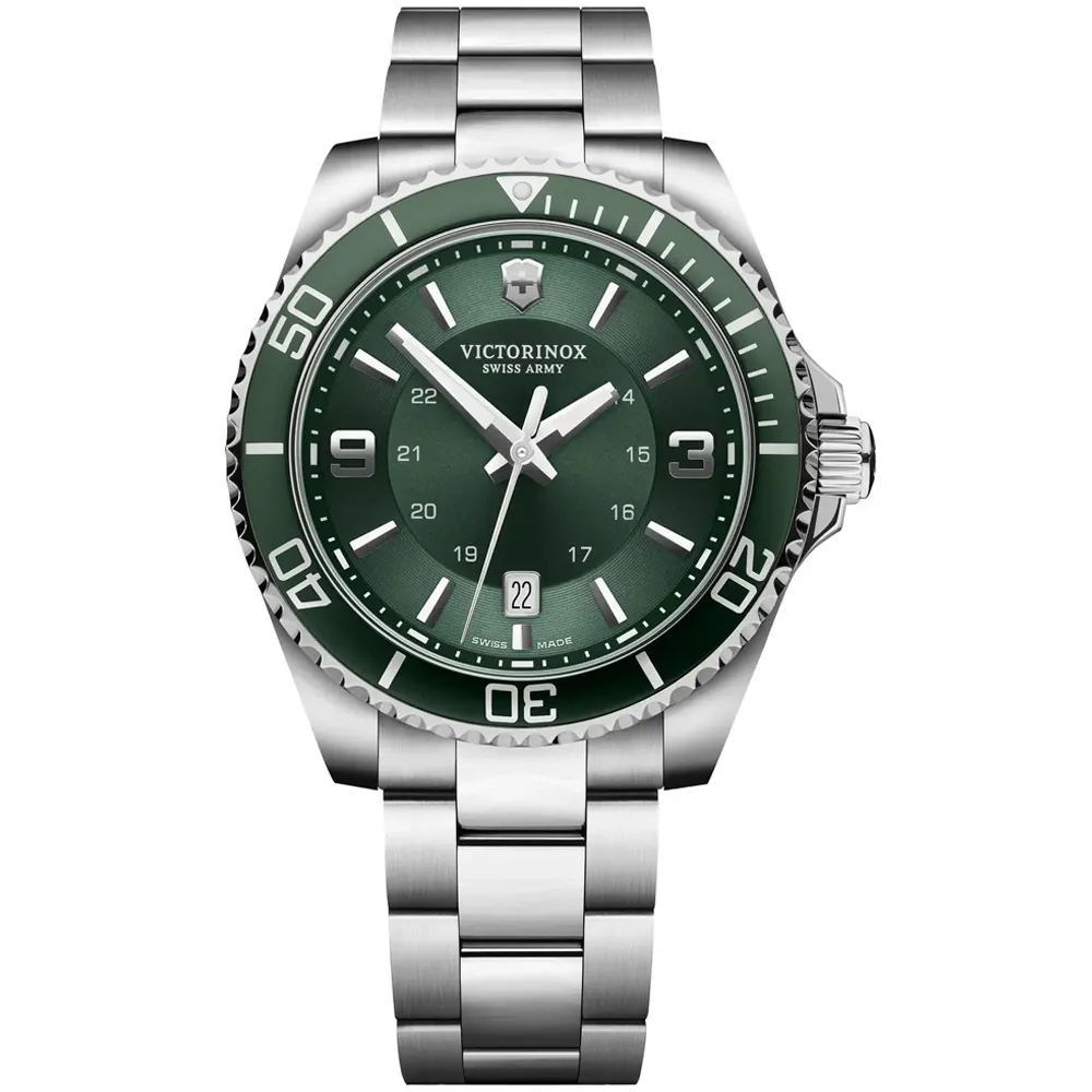 VICTORINOX瑞士維氏 Maverick 潛水石英腕錶-綠 43mm / VISA-241934 歷史價格詳細信息