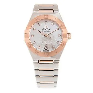 歐米茄 星座系列 瑞士石英機芯手錶  男士腕錶 玫瑰金錶 直【潮流百貨】 歷史價格詳細信息