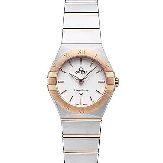 歐米茄 星座系列 瑞士石英機芯手錶  男士腕錶 玫瑰金錶 直【潮流百貨】 歷史價格詳細信息