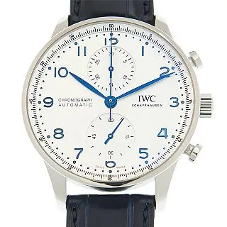 IWC 萬國錶 葡萄牙計時腕錶(IW371606)x藍x41mm 歷史價格詳細信息