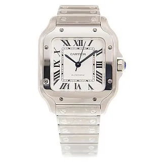 CARTIER 卡地亞 SANTOS-DUMONT玫瑰金羅馬數字皮帶超大型款(W2SA0017)x 46.6mm 歷史價格詳細信息