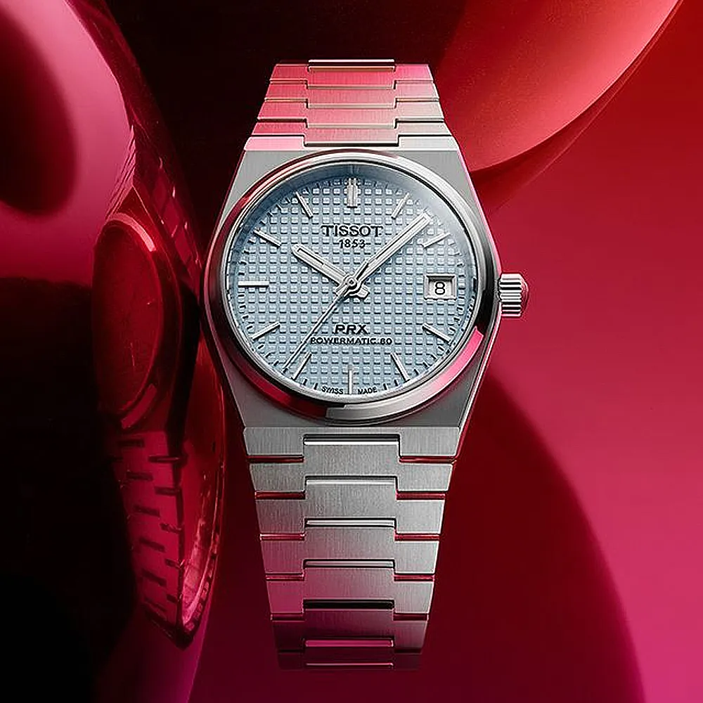 TISSOT 天梭 PRX系列 T1372071105100 70年代復刻機械錶女錶-黑/35mm 歷史價格詳細信息