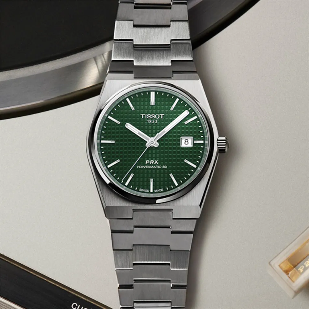 TISSOT 天梭 PRX系列 T1372071105100 70年代復刻機械錶女錶-黑/35mm 歷史價格詳細信息