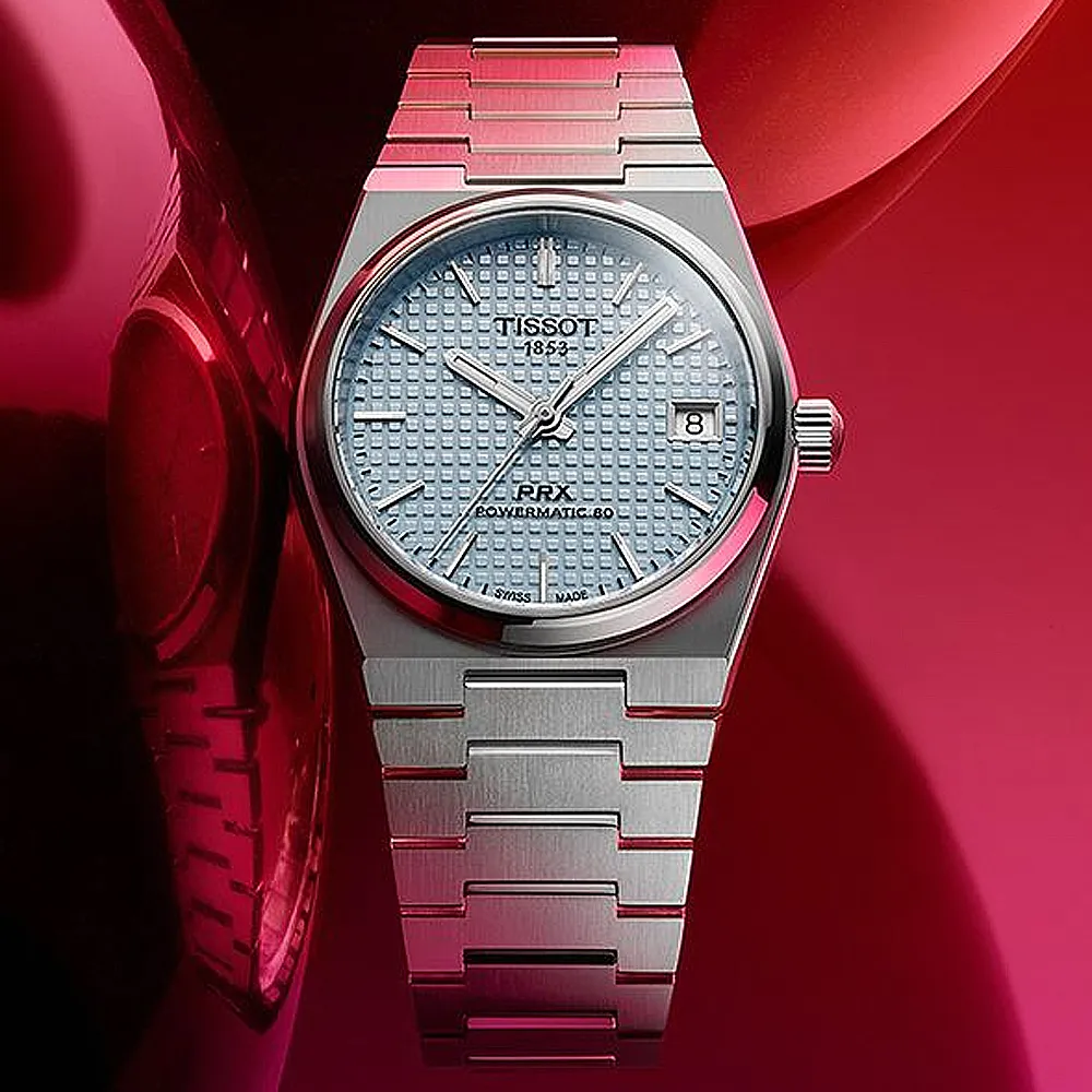 TISSOT 天梭 PRX系列 T1372071105100 70年代復刻機械錶女錶-黑/35mm 歷史價格詳細信息