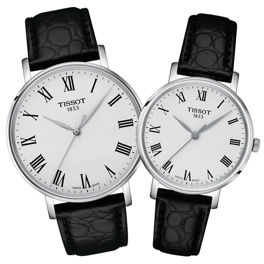 TISSOT天梭 EVERYTIME 簡約經典對錶 /T1434101103300+T1432101103300 歷史價格詳細信息