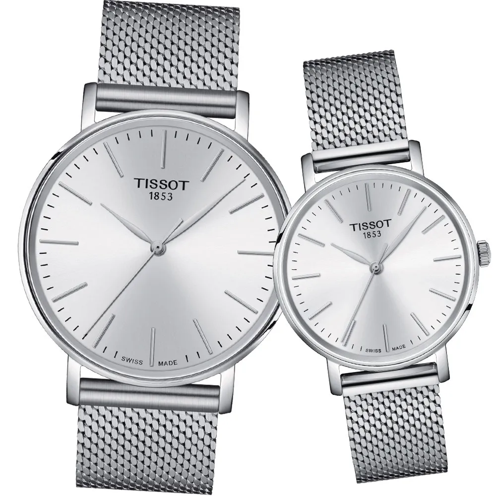 TISSOT 天梭 EVERYTIME 經典時尚對錶/銀 (T1434101101101+T1432101101101) 歷史價格詳細信息