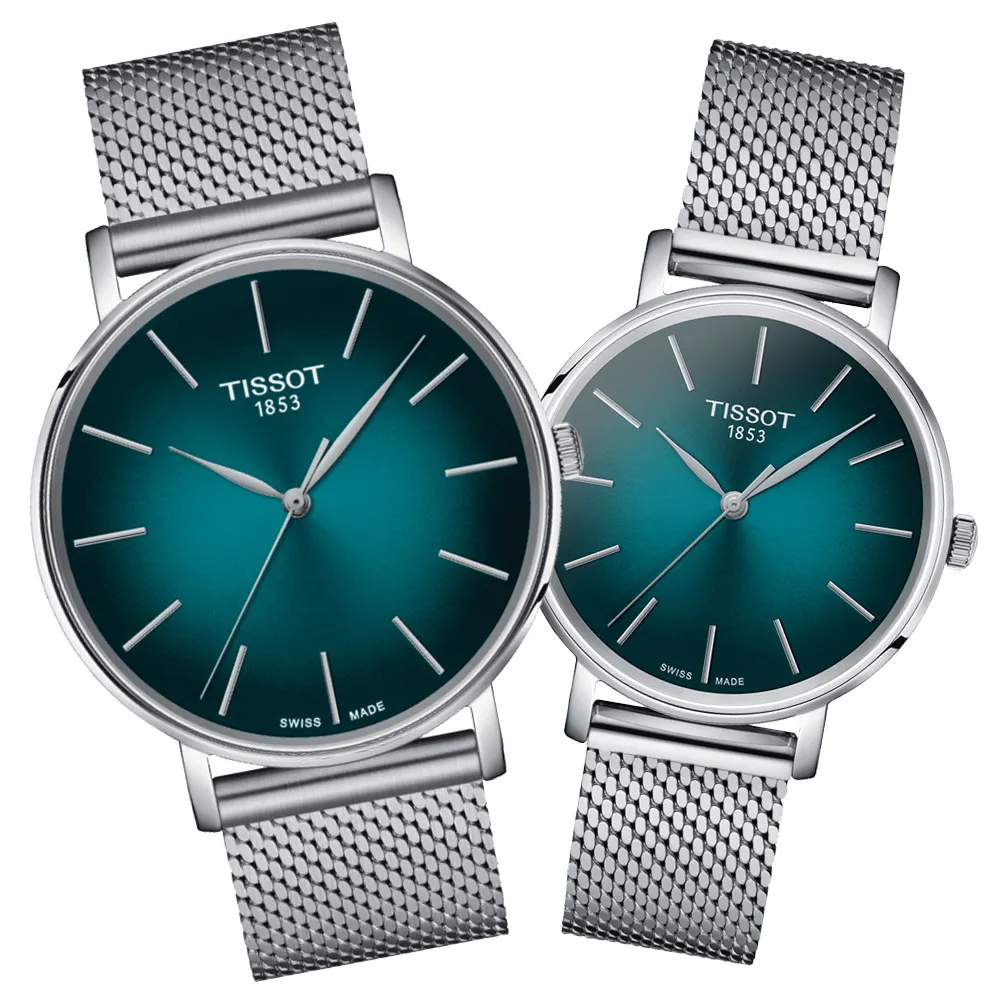 TISSOT天梭 EVERYTIME 簡約經典對錶 /T1434101103300+T1432101103300 歷史價格詳細信息