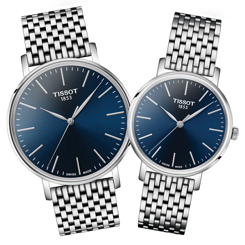 TISSOT天梭 EVERYTIME 簡約經典對錶 /T1434101103300+T1432101103300 歷史價格詳細信息